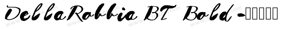 DellaRobbia BT Bold字体转换